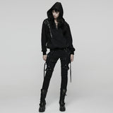 Punk Detachable Leg Pockets Leggings