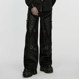 Punk street rock straight pants
