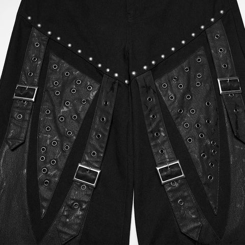 Punk street rock straight pants