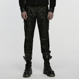 Punk mottled printed pants