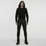 Punk mottled printed pants