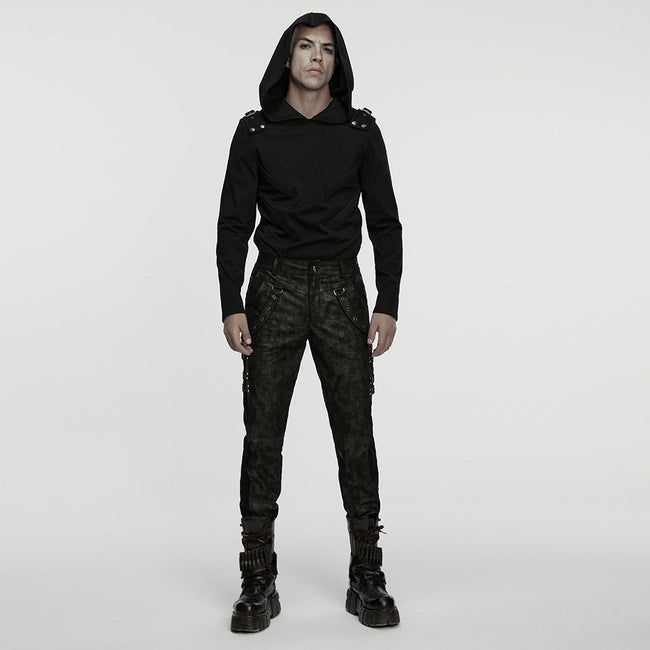 Punk mottled printed pants