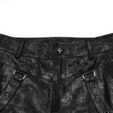 Punk mottled printed pants