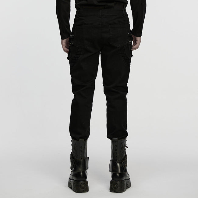Punk techwear denim pants