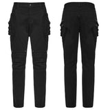 Punk techwear denim pants