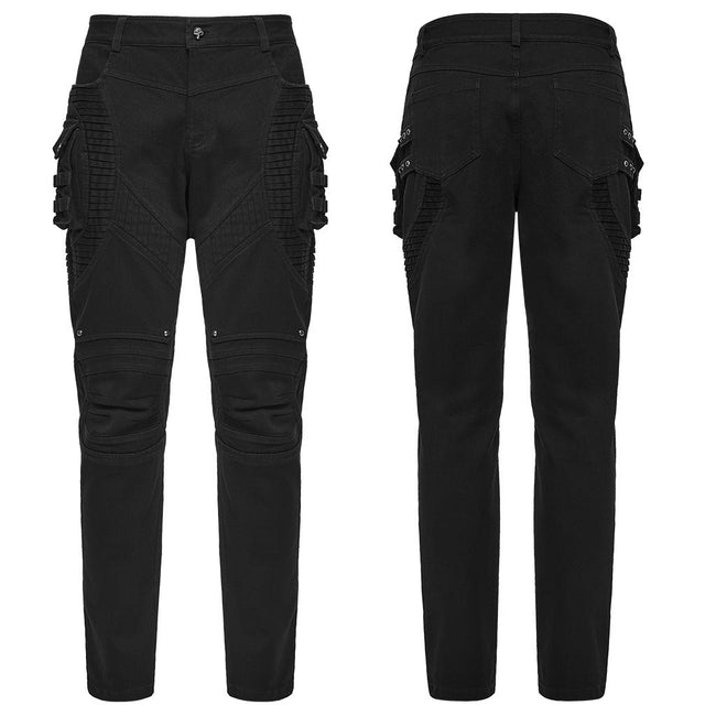 Punk techwear denim pants