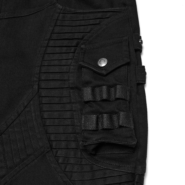 Punk techwear denim pants