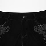 Gothic velveteen and vintage pants