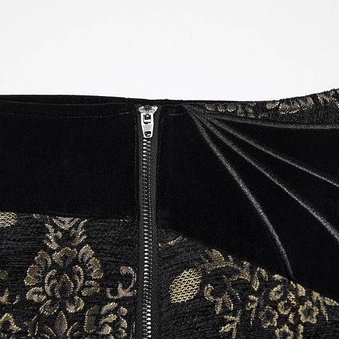 Gothic Retro Jacquard Embroidered Pants