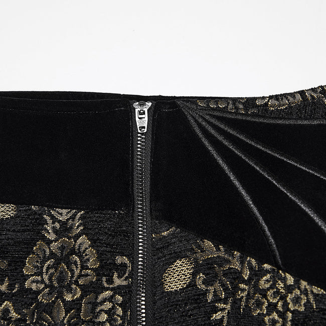 Gothic Retro Jacquard Embroidered Pants