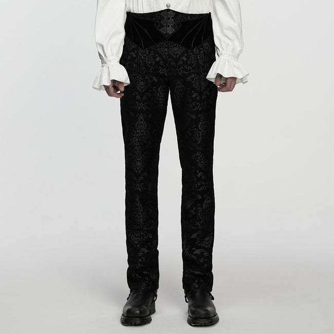 Gothic Retro Jacquard Embroidered Pants