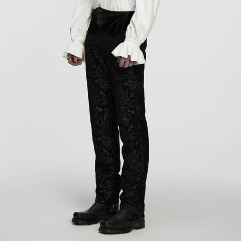Gothic Retro Jacquard Embroidered Pants
