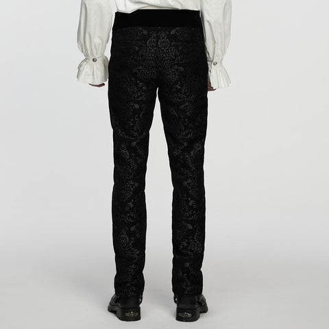Gothic Retro Jacquard Embroidered Pants