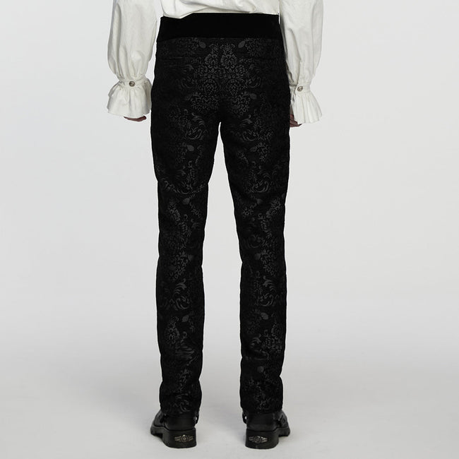 Gothic Retro Jacquard Embroidered Pants