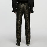 Gothic Retro Jacquard Embroidered Pants