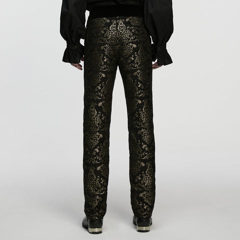Gothic Retro Jacquard Embroidered Pants