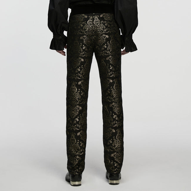 Gothic Retro Jacquard Embroidered Pants
