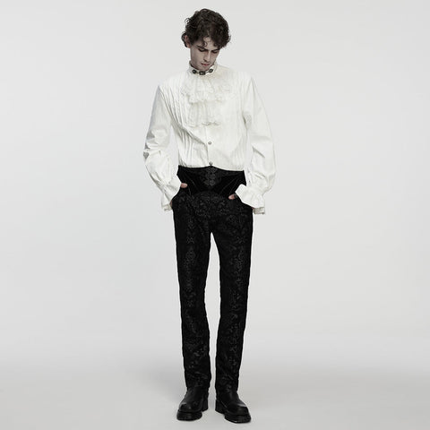Gothic Retro Jacquard Embroidered Pants