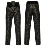 Gothic Retro Jacquard Embroidered Pants