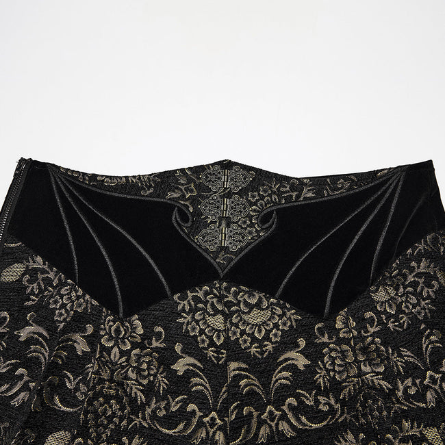 Gothic Retro Jacquard Embroidered Pants
