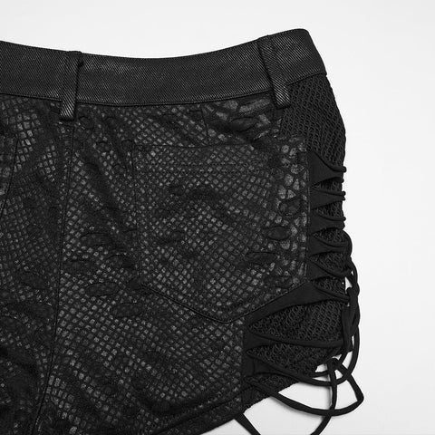 Punk low waist shorts