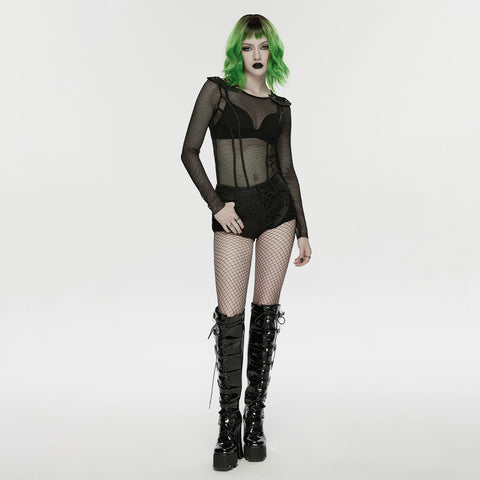 Punk low waist shorts