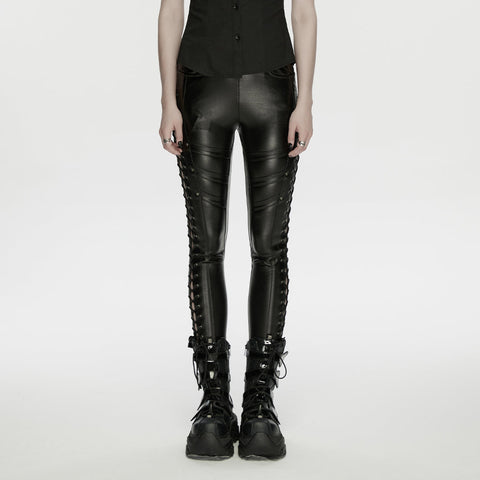 Punk drawstring leggings