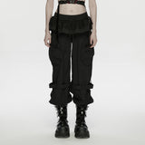 Punk Cuffed Pants For Women