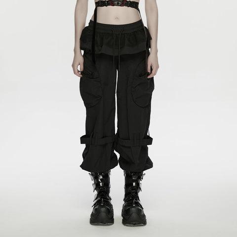 Punk Cuffed Pants For Women