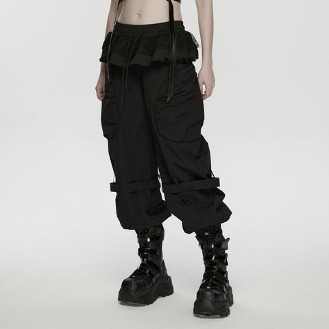 Punk Cuffed Pants For Women