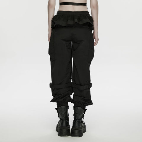 Punk Cuffed Pants For Women
