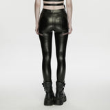 Cyberpunk leather leggings