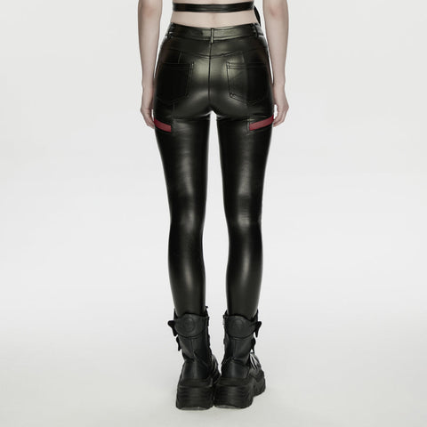 Cyberpunk leather leggings