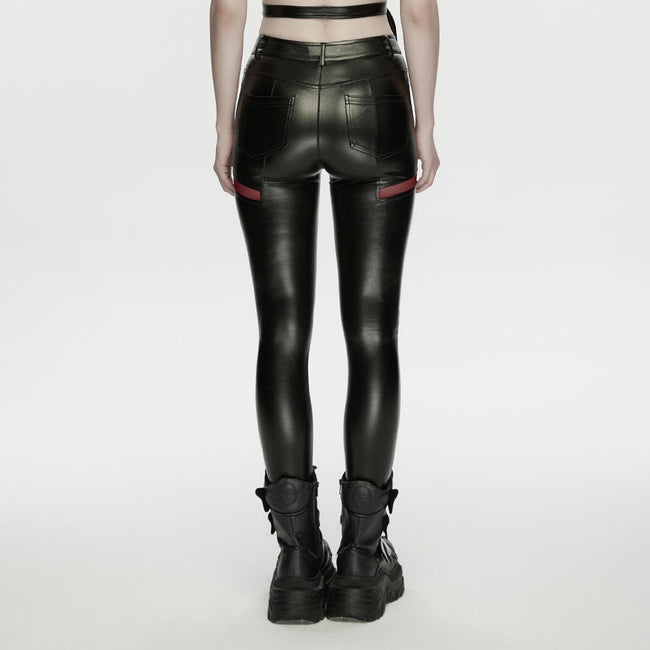 Cyberpunk leather leggings