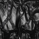 Cyberpunk leather leggings
