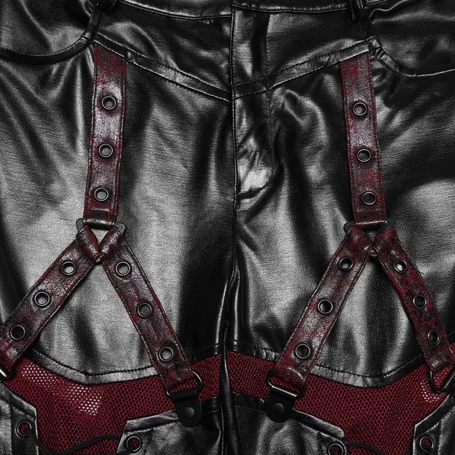 Cyberpunk leather leggings