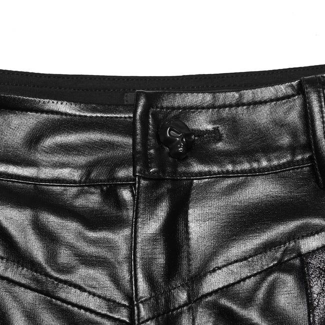 Cyberpunk leather leggings