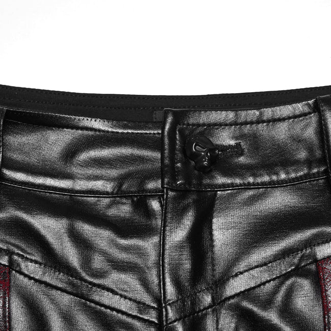 Cyberpunk leather leggings
