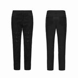 Punk minimalist buckle pants