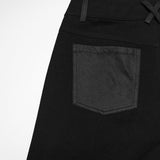 Punk dark wide leg pants
