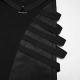 Punk dark wide leg pants