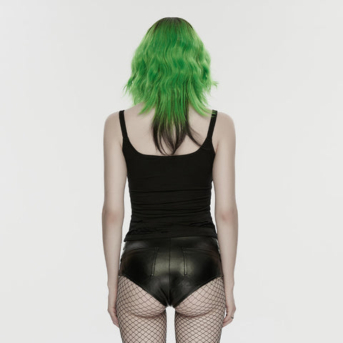 Punk metal hot shorts for women