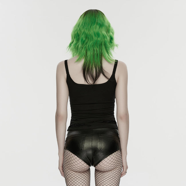 Punk metal hot shorts for women