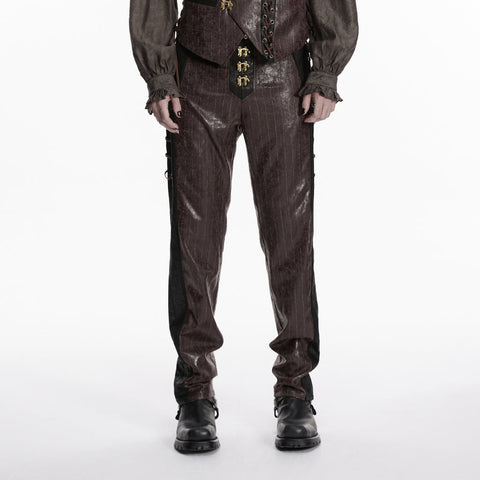 Men's Steampunk striped pants