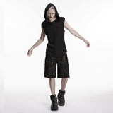 Punk personalized suede shorts