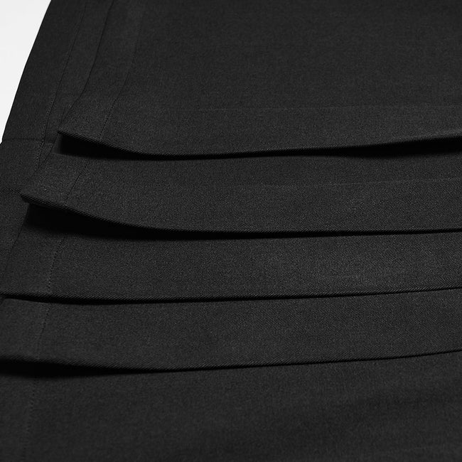 Punk skirt-pants with vertical pleats