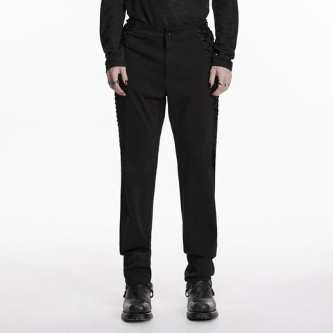 Goth Strapped Pants For Men
