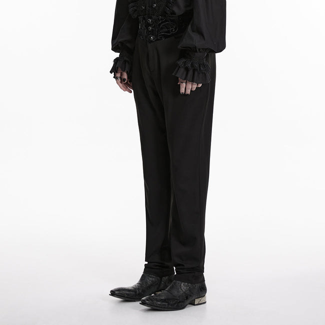 Goth Plant Embroidered Pants