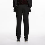 Goth Plant Embroidered Pants
