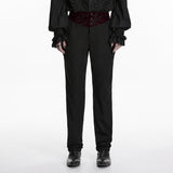 Goth Plant Embroidered Pants